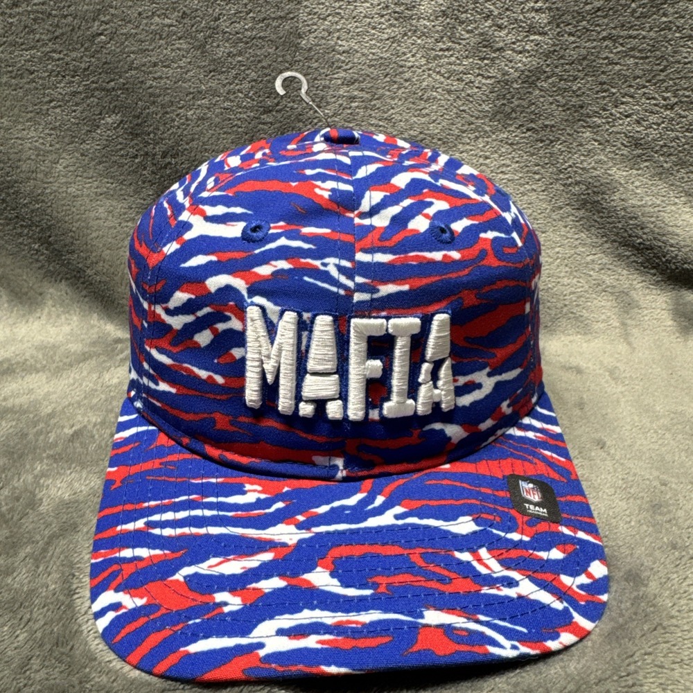 Buffalo Bills Mafia New Era Adjustable Striped Hat Strap Back NFL Zebra